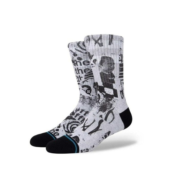 Stance Other - STANCE Men's Crew Socks THE OFFICE SUPPLIES - Heather Grey - Large(9-13) - NWT